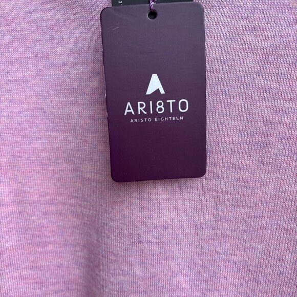 Ari8to 100% Marino Wool Mens Sweater Purple Size XL New With Tags - Picture 7 of 9